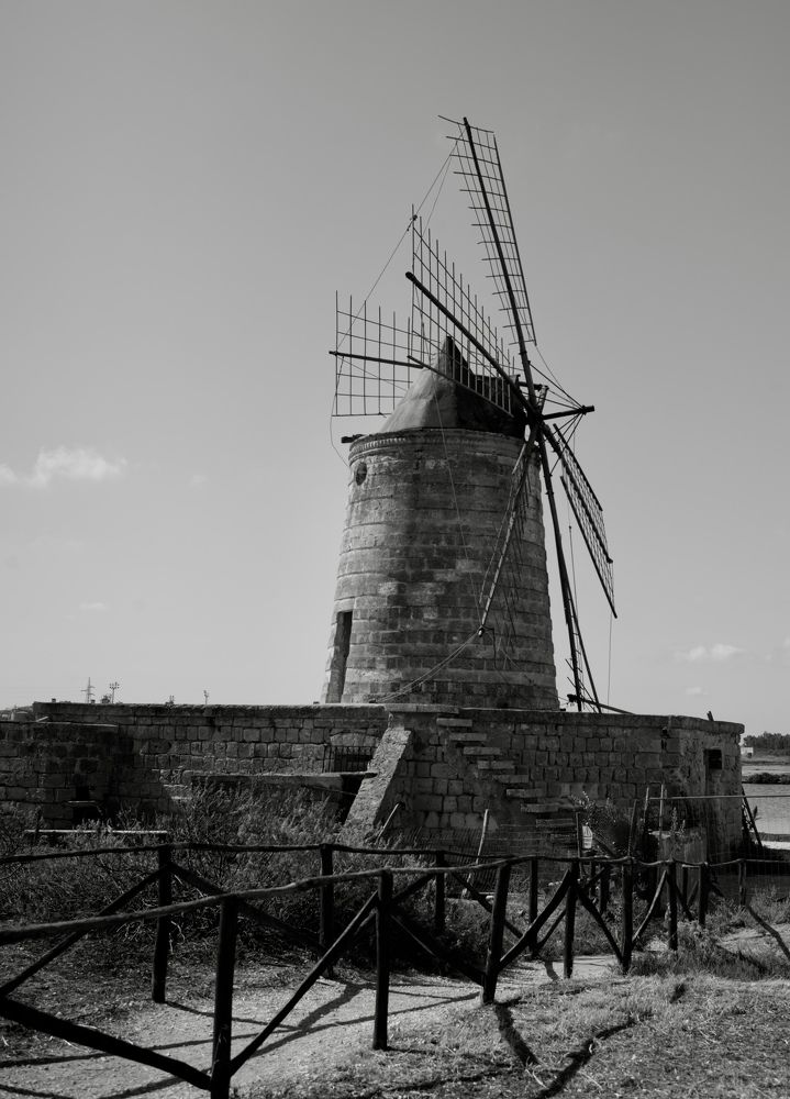 Windmill at Trapani Salina Culcasi