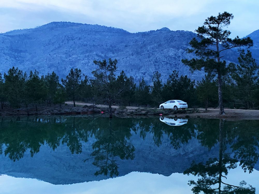 Закатный час на пруду Ышыклы