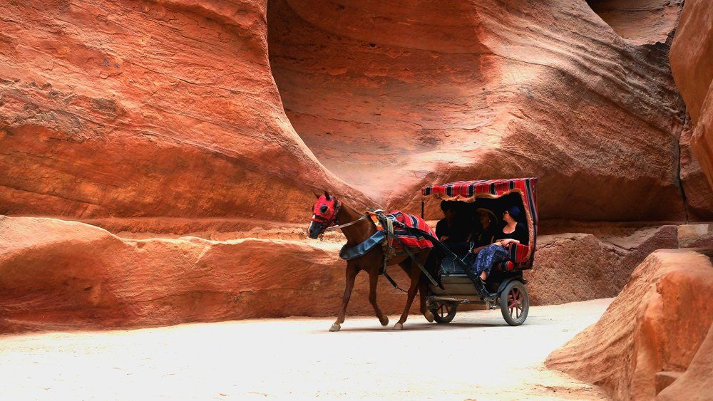 Дорога к храму Петра Иордания