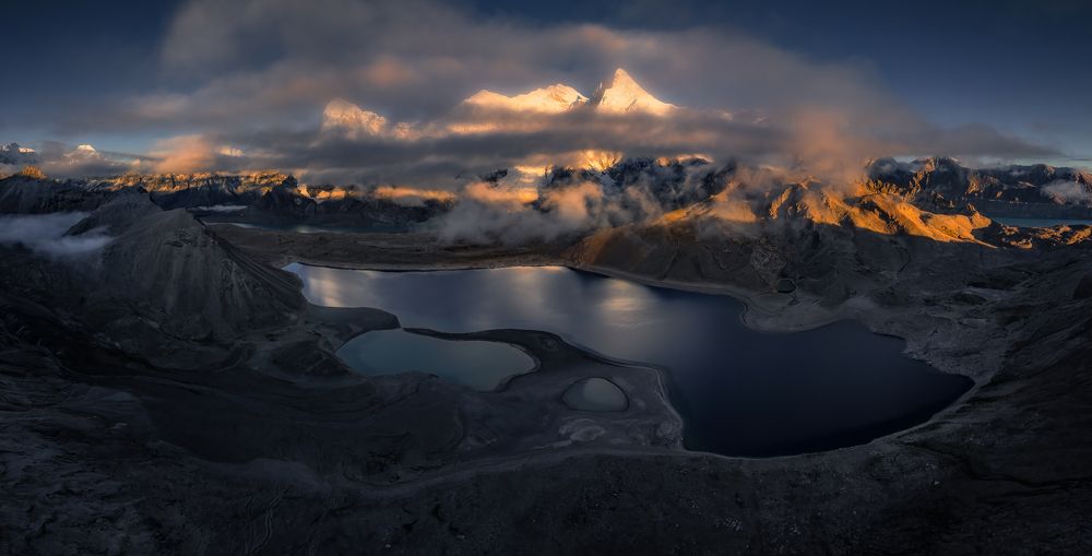Shishapangma and Lake Gong Co