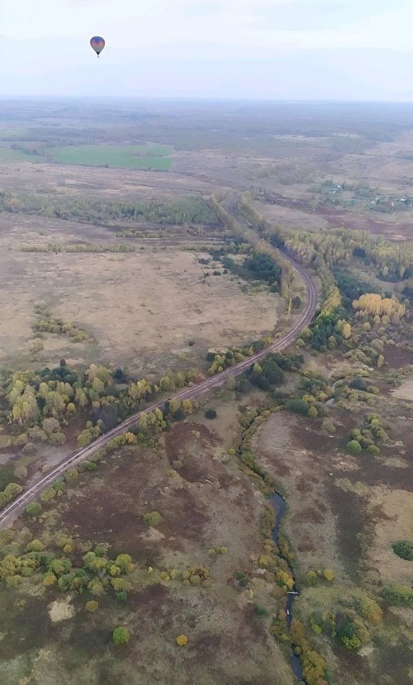 Вид из корзины воздушного шара