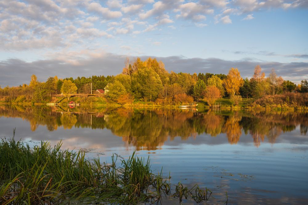 Осень на реке Дубне.