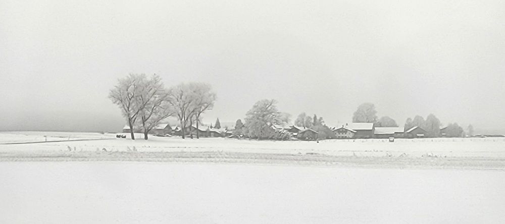 Winter valley in Germany