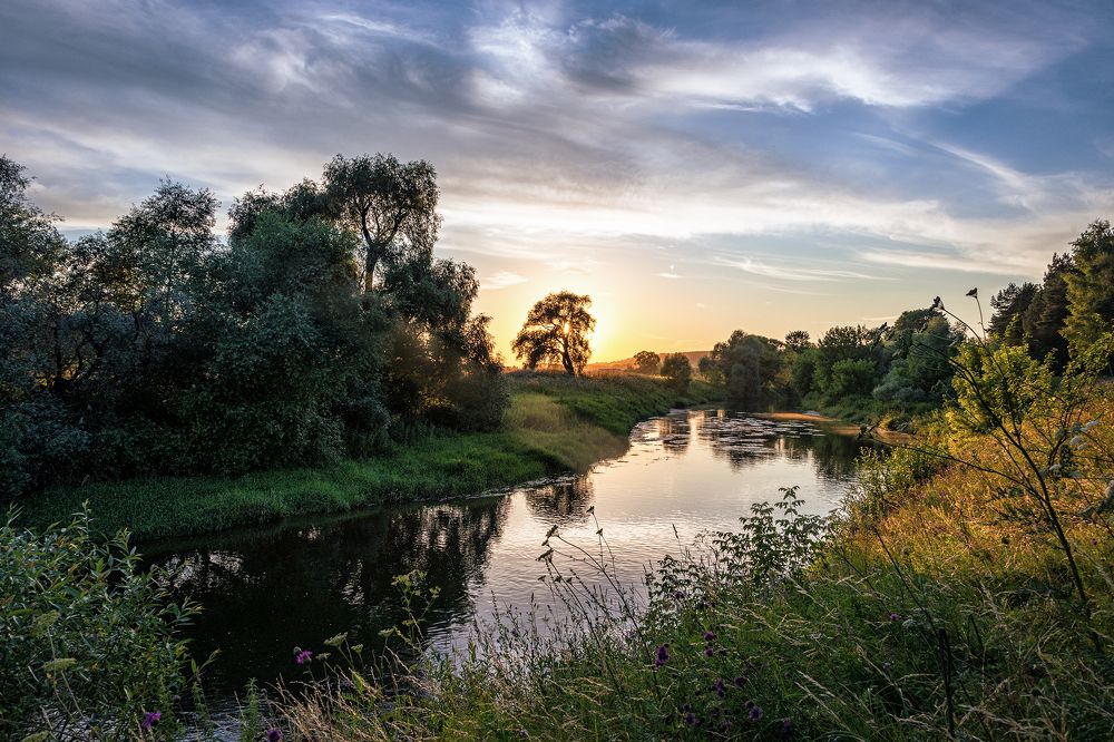 Закат на Истре.