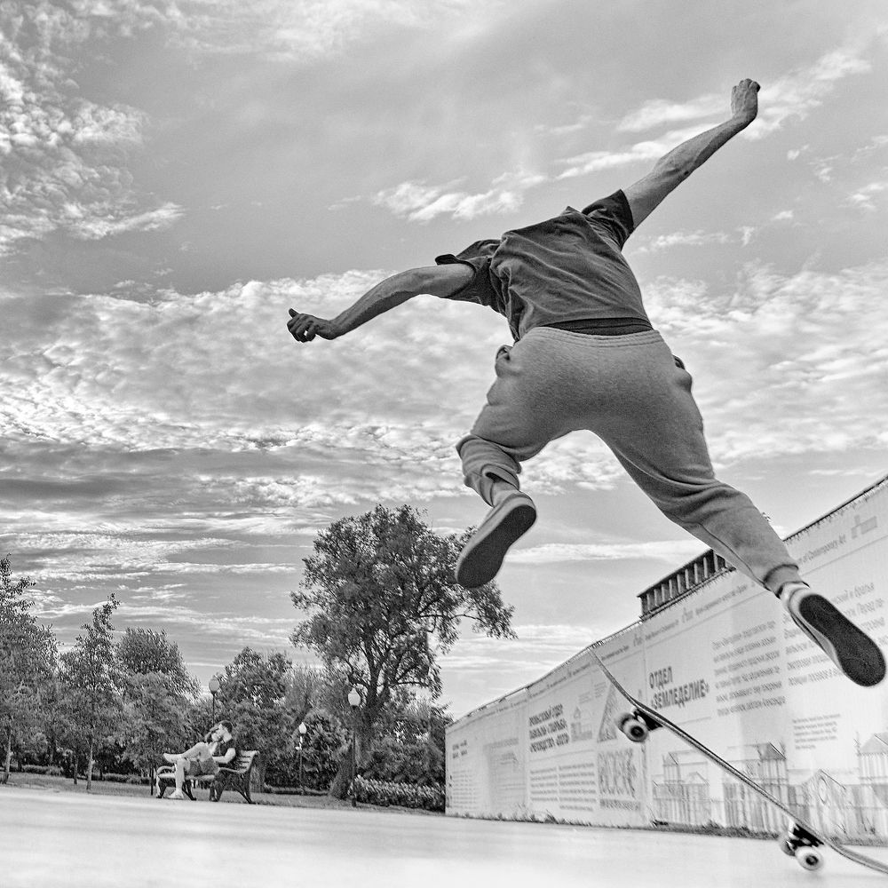 Thrown into the sky...