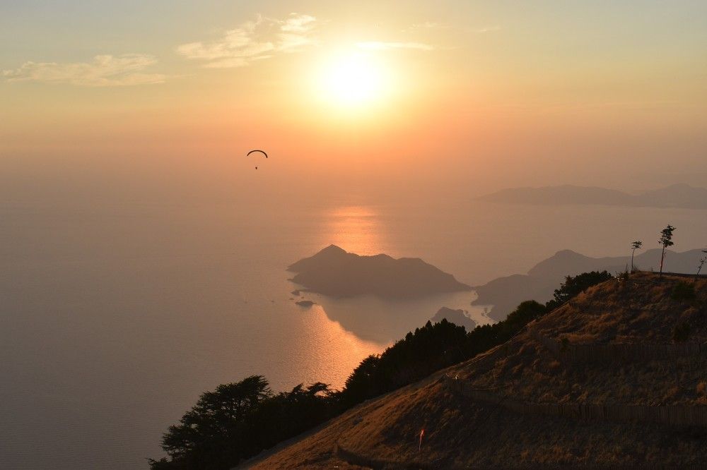 Олюдениз. Турция. Вид с параплана.
