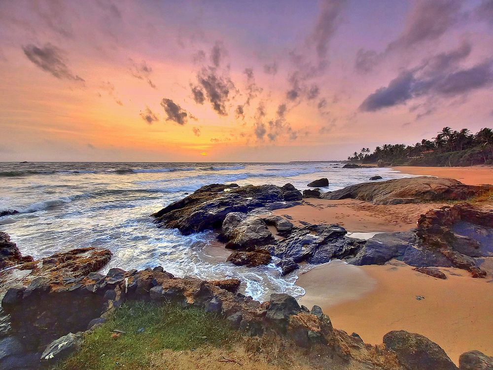 Вечер на берегу Индийского океана