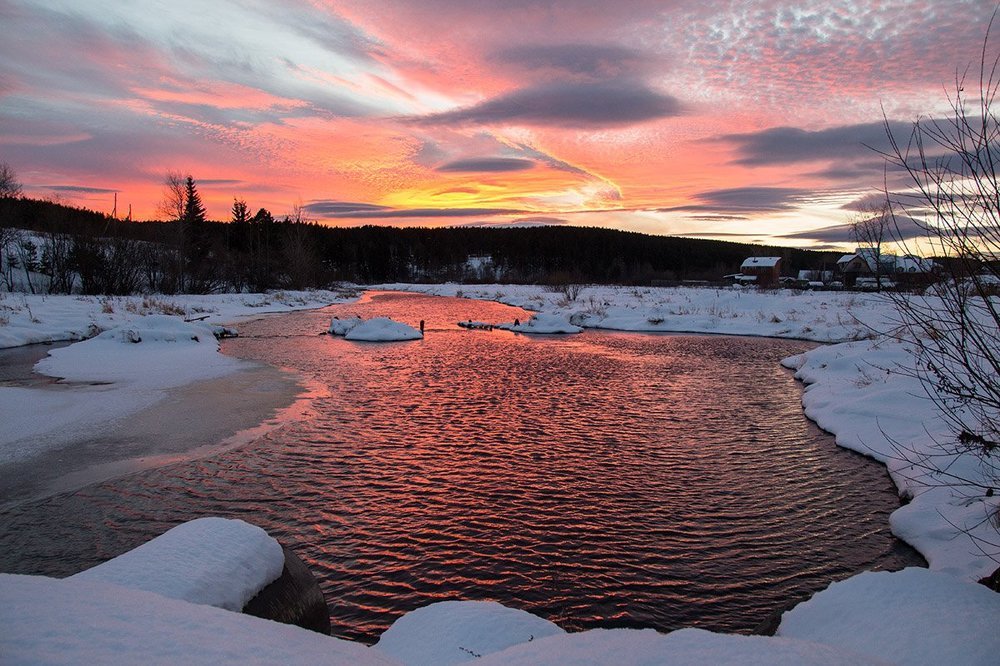 Розовый закат