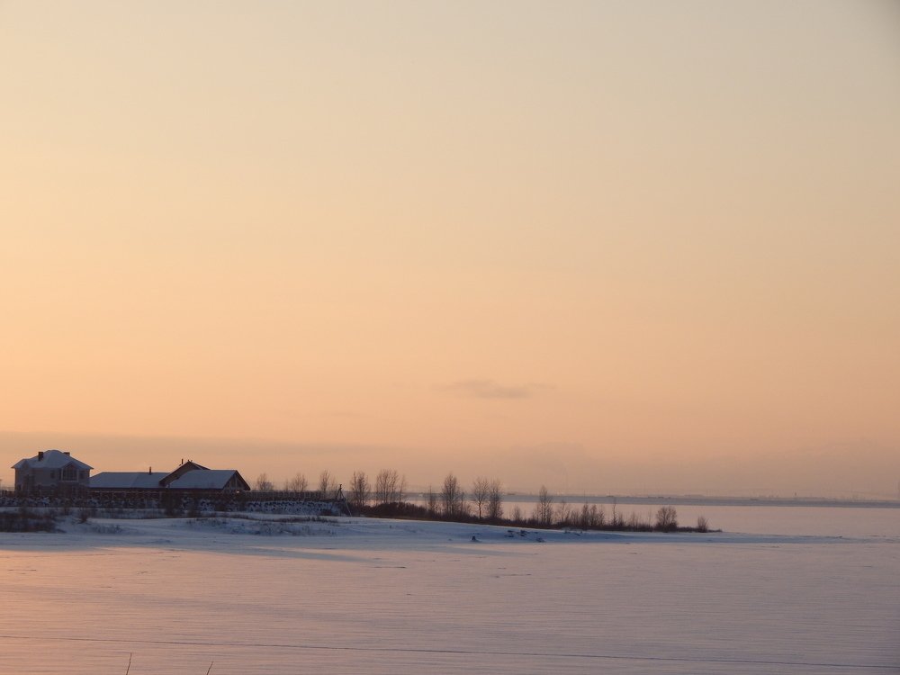 Зима на Каме.