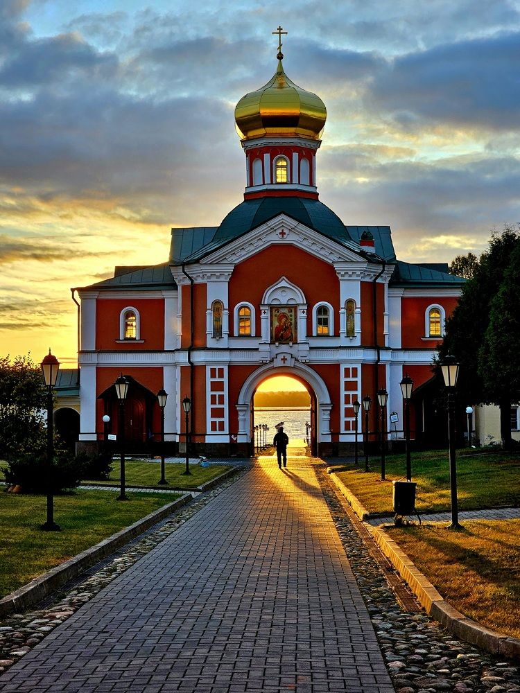 Осенний закат на Валдае