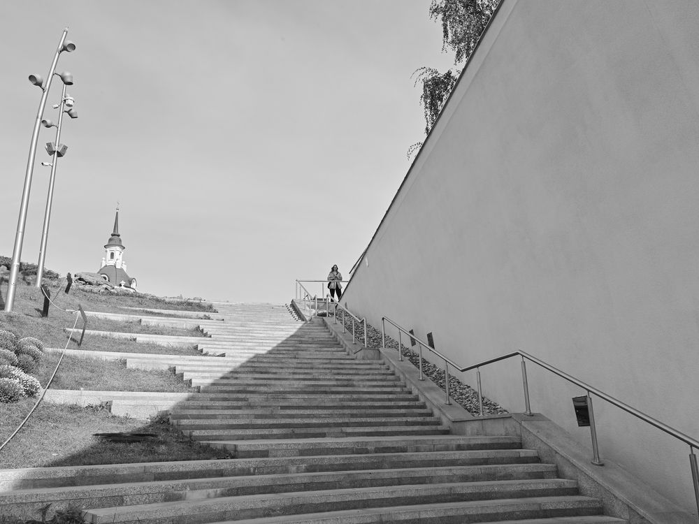 At the top of the pyramid