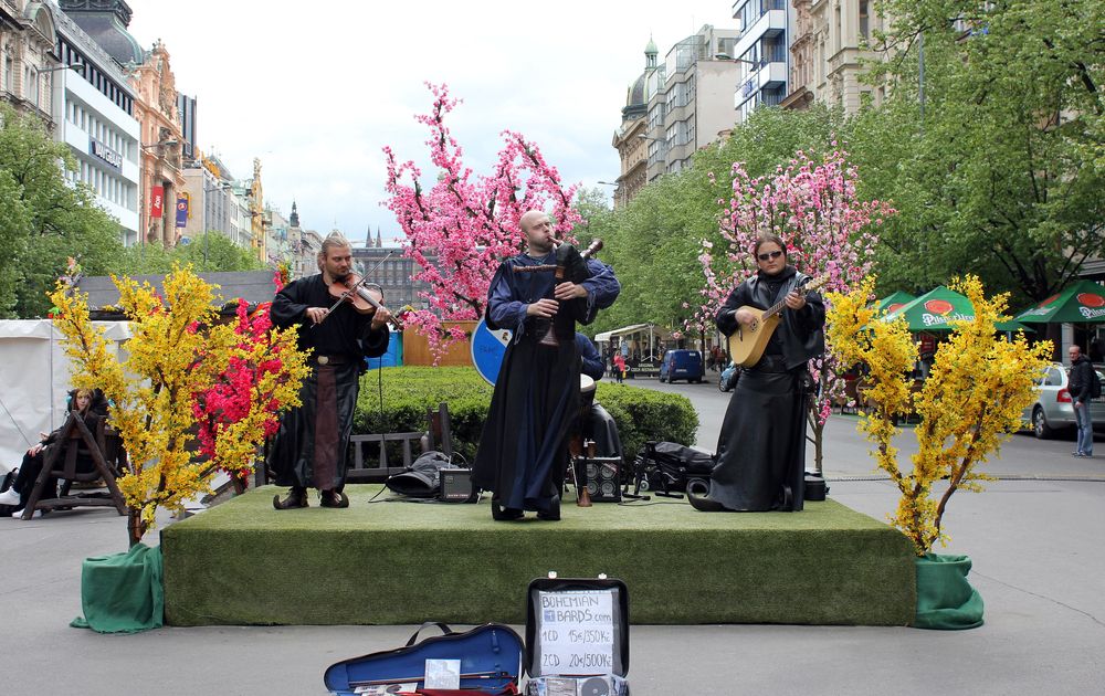 На Вацлавской площади.