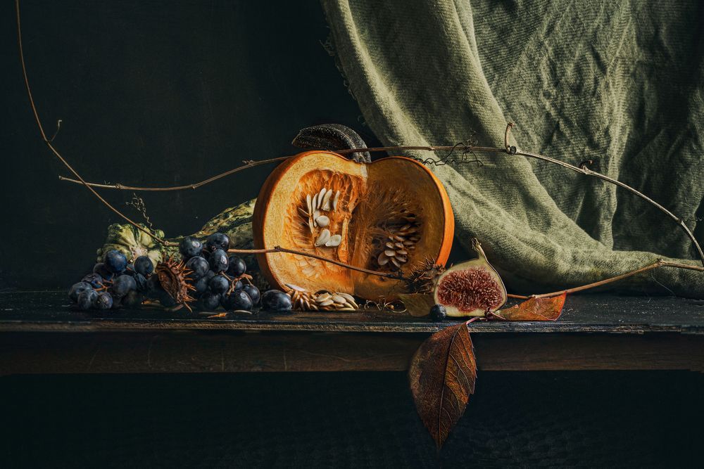 Тыква на столе