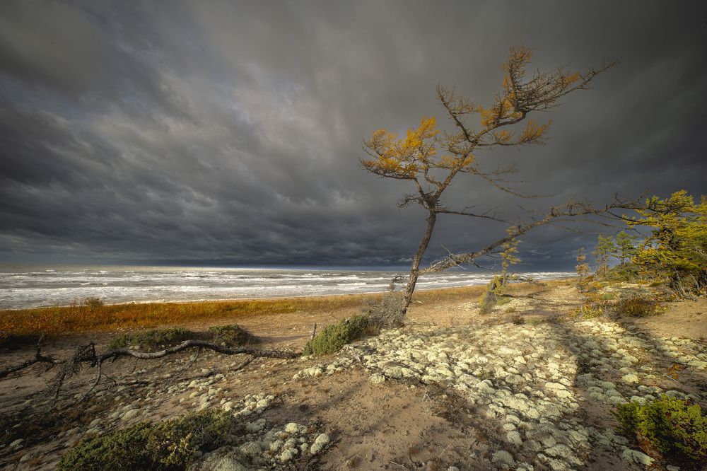 Осенний шторм на Белом море