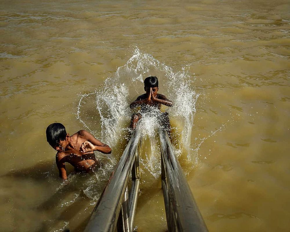 Joy of Childhood: A Splash of Freedom