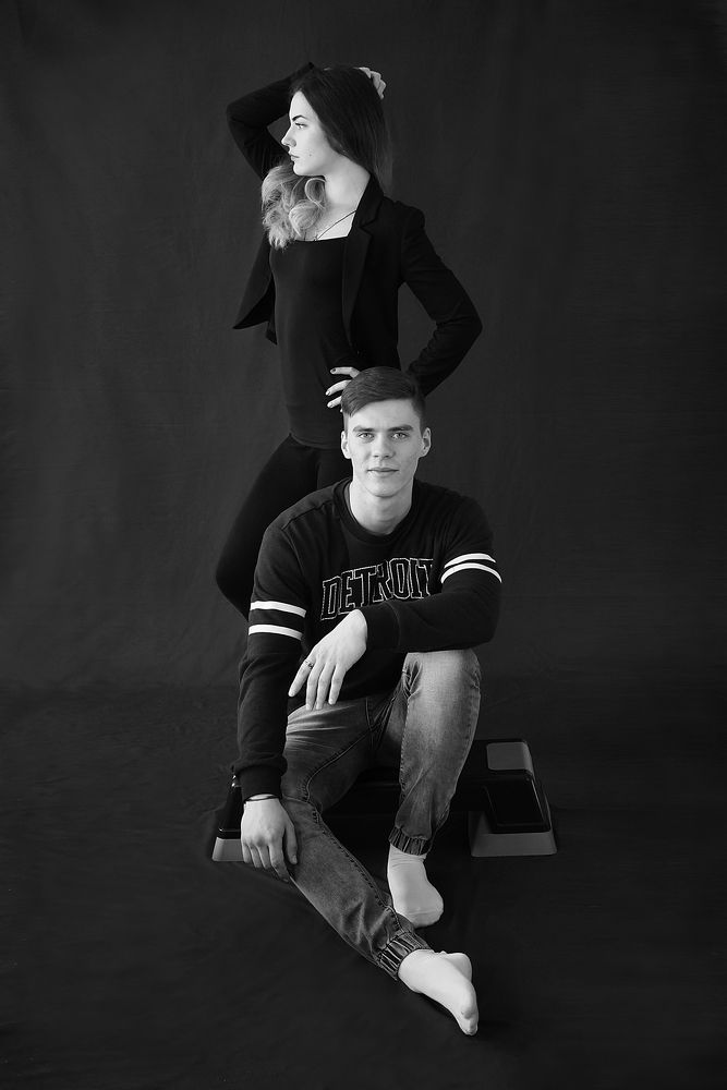 Пара в спортивном духе