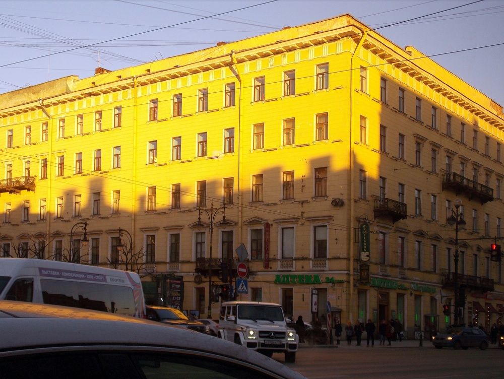 Золотые  домa нa  Невском. 16.02.2015 г,  17 чaс.