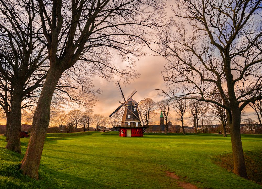 Winter Twilight: A Mill in Magical Light
