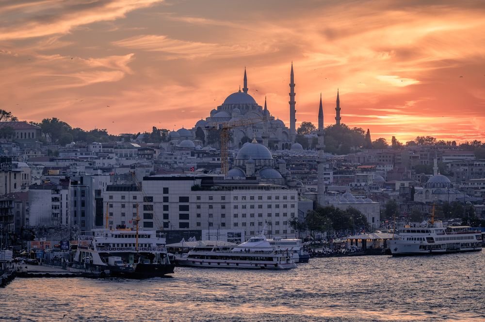 Вечерний Стамбул.