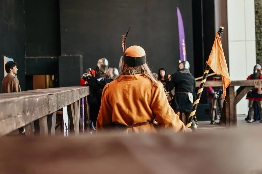 The judge of the jousting fights