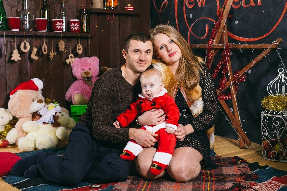 новый год с любимыми мужчинами