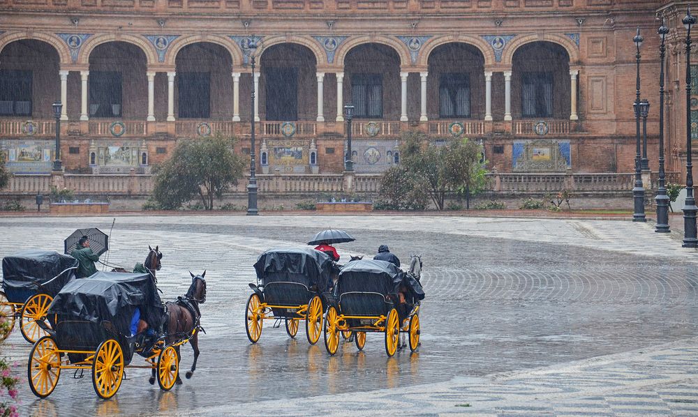 Кареты под дождём