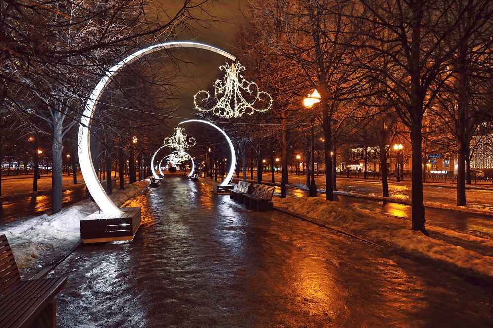 Москва, Цветной Бульвар, январь.