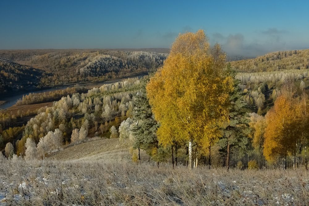 Октябрьское морозное утро