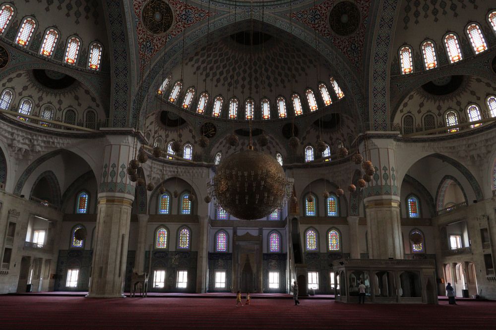 Happy children in the mosque