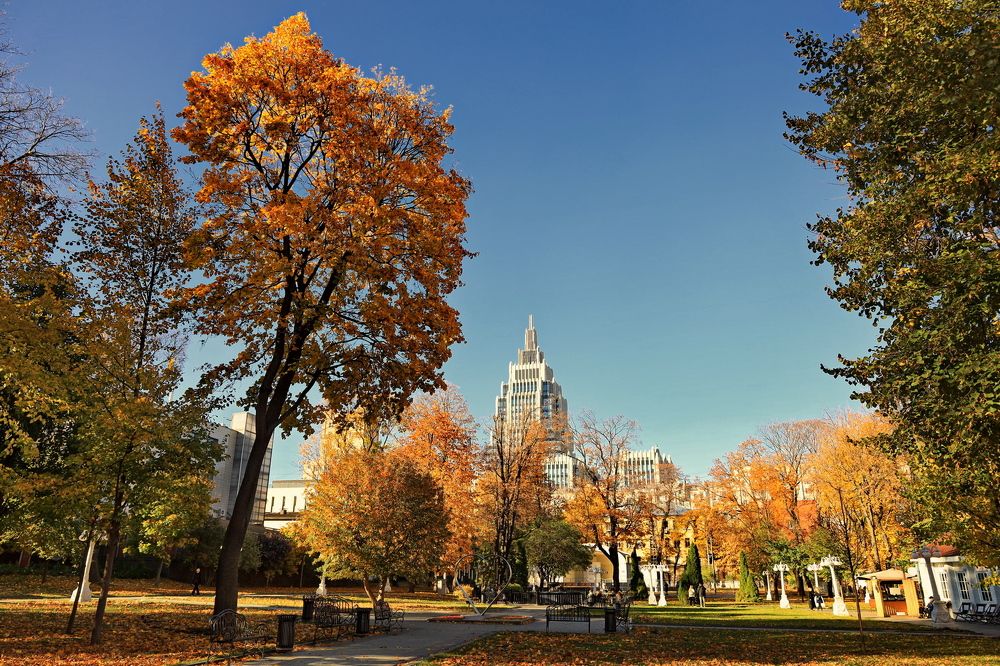 Москва, в парке Эрмитаж.