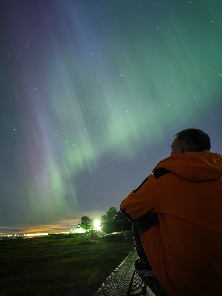 Северное сияние близ северной столицы