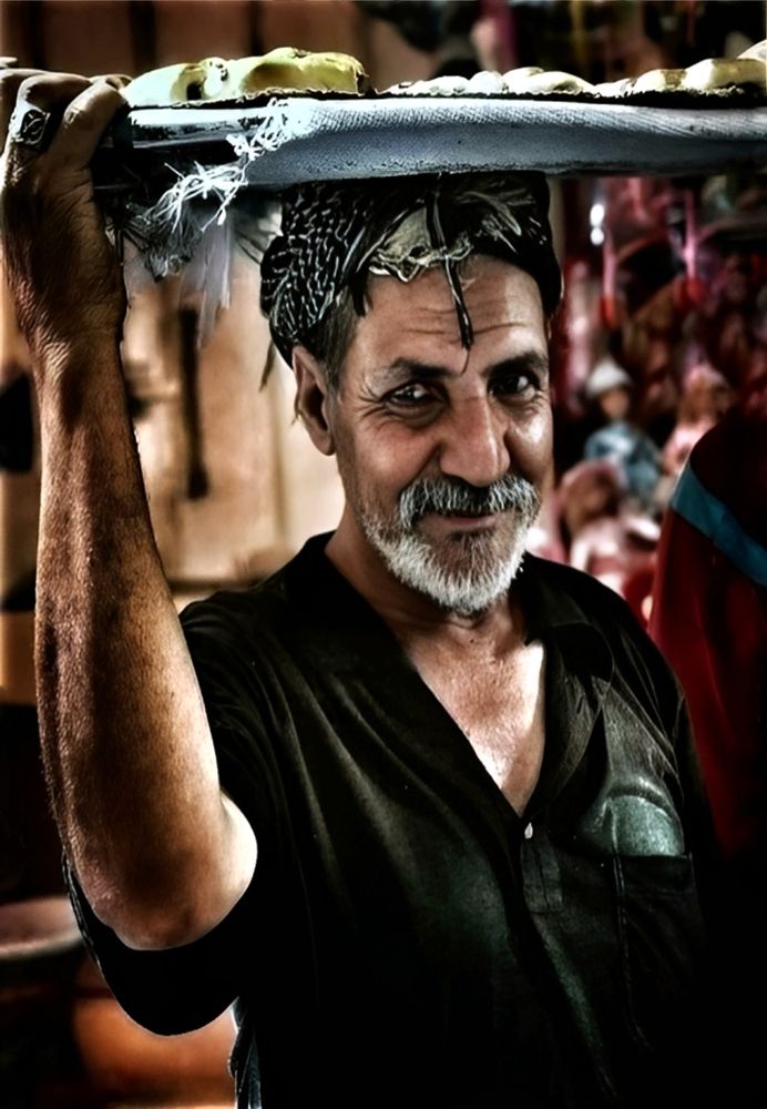 The good man - the good cake seller - leaves silently