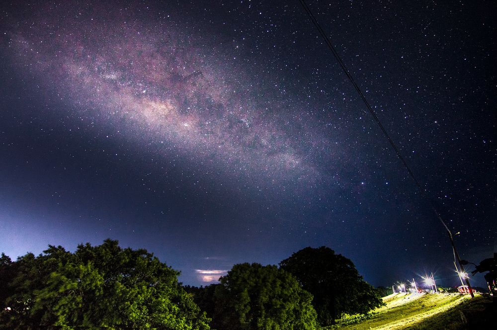 Milky Way over Lake Parakrama Samudra