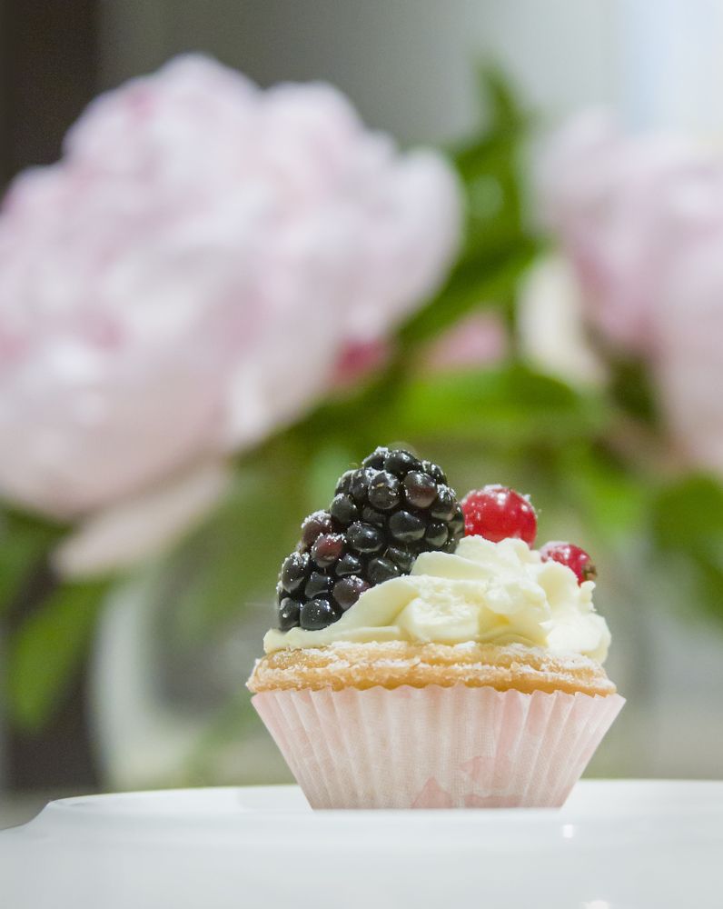 Кап-кейк с ягодами