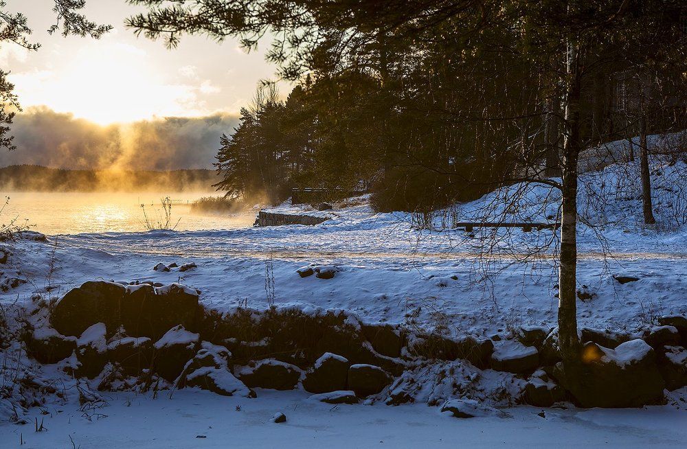 Утро на Ладоге. Карелия