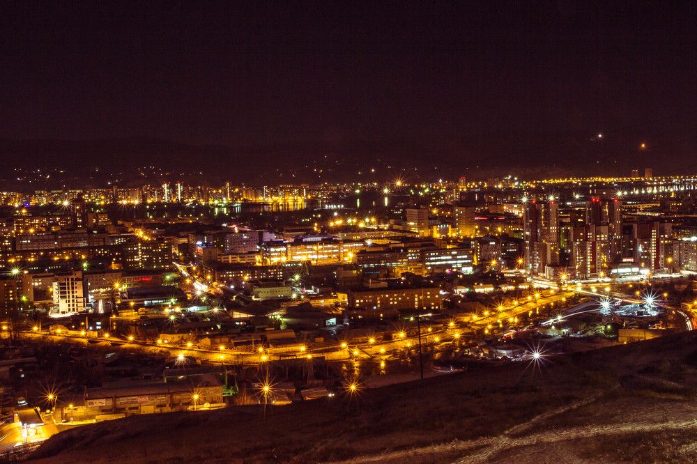 Ночной Красноярск