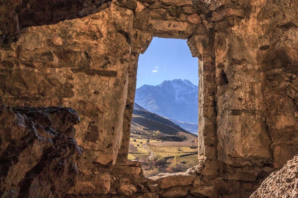 В горах Осетии.