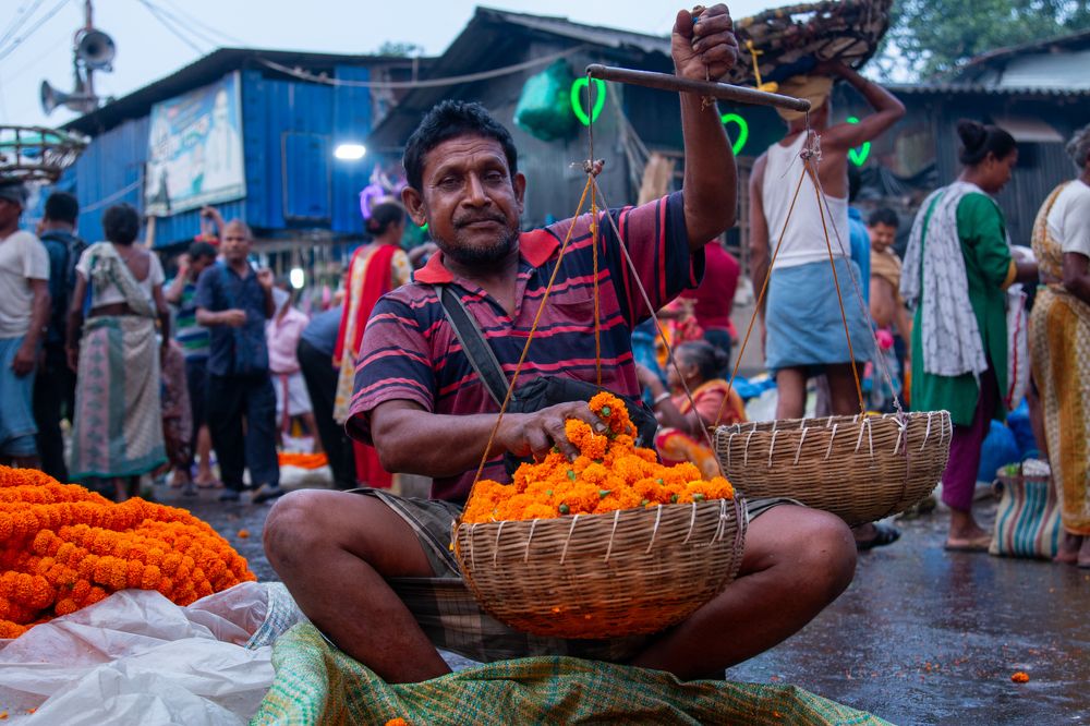 The merchant of flowers