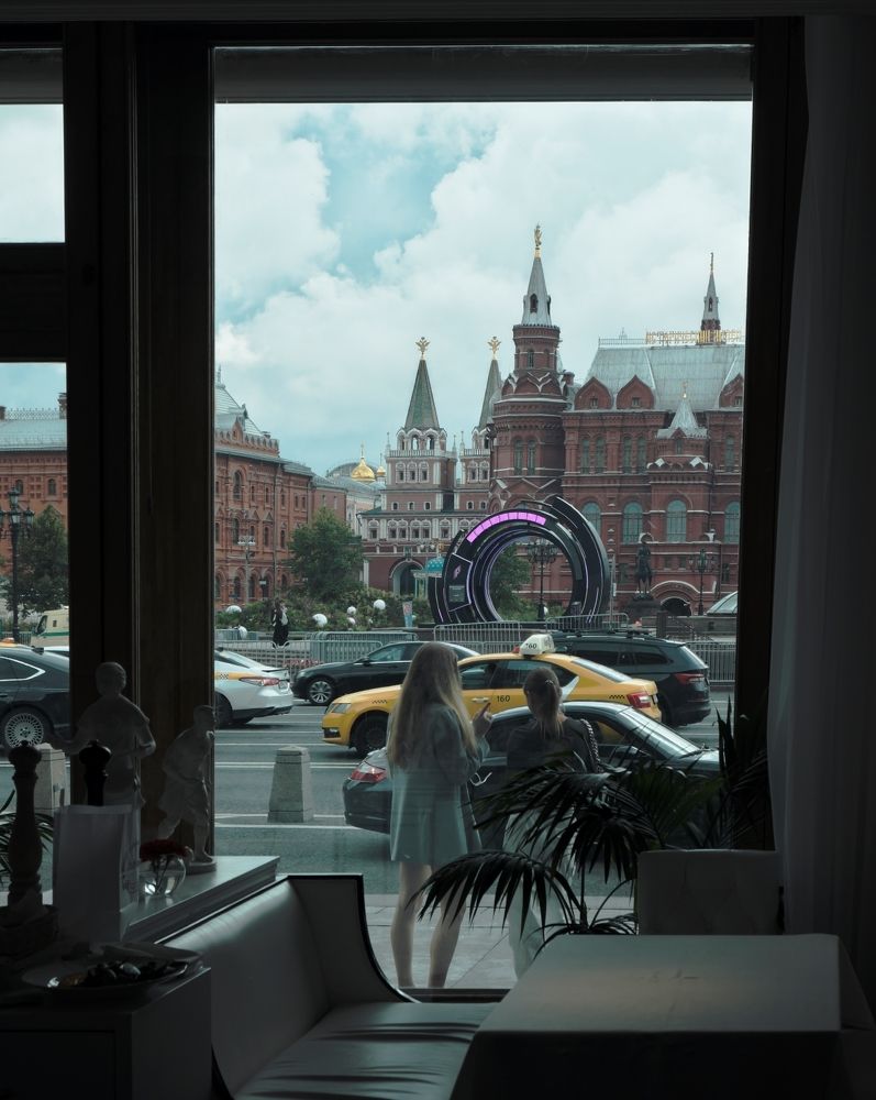 The Red Square through the window