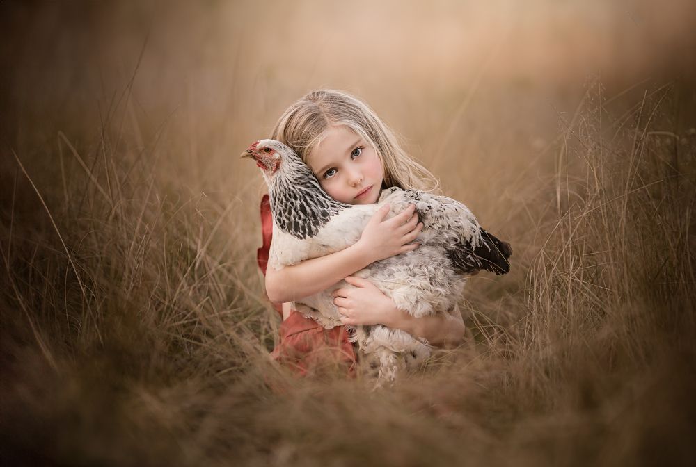 Girl with Chicken