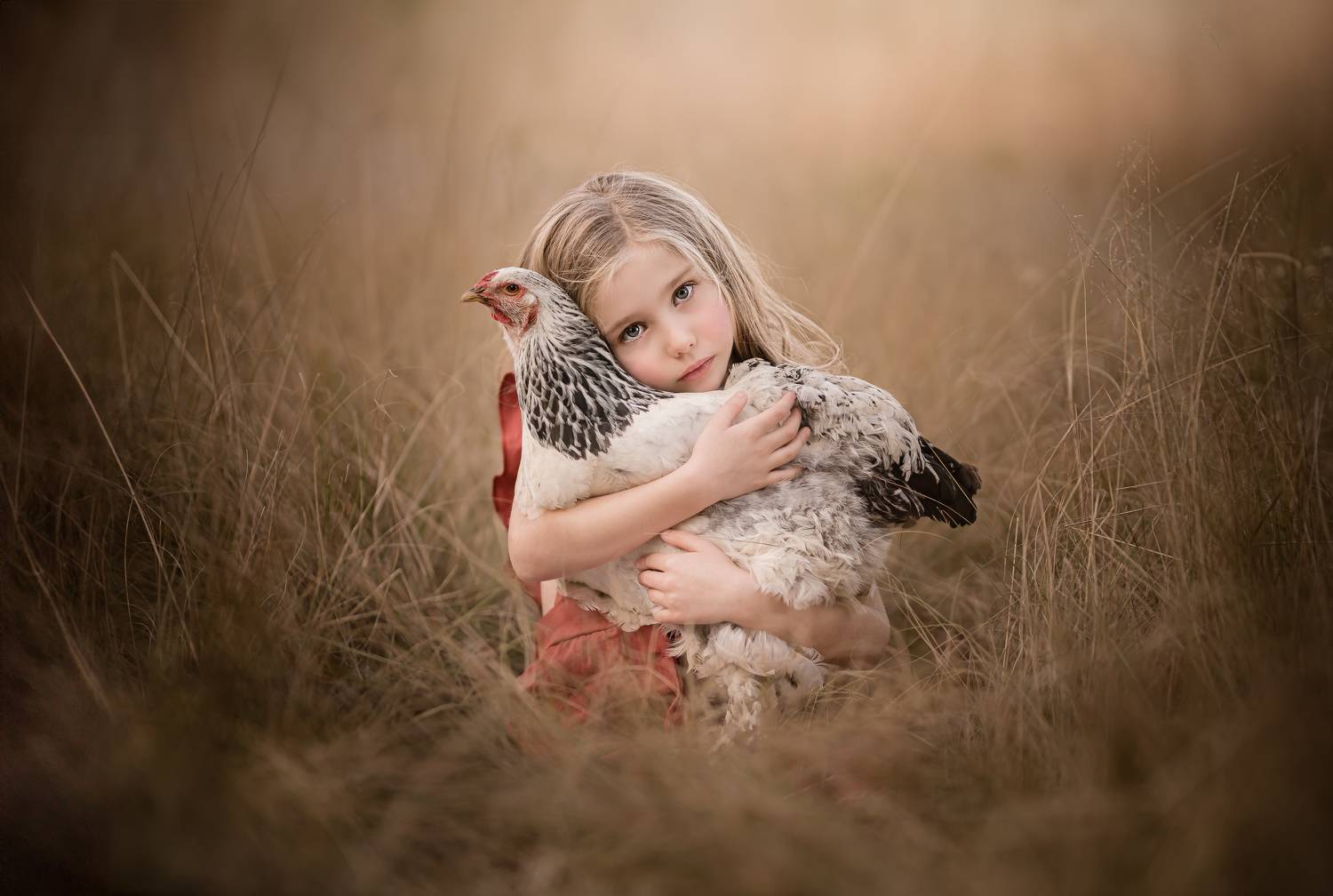 Girl with Chicken