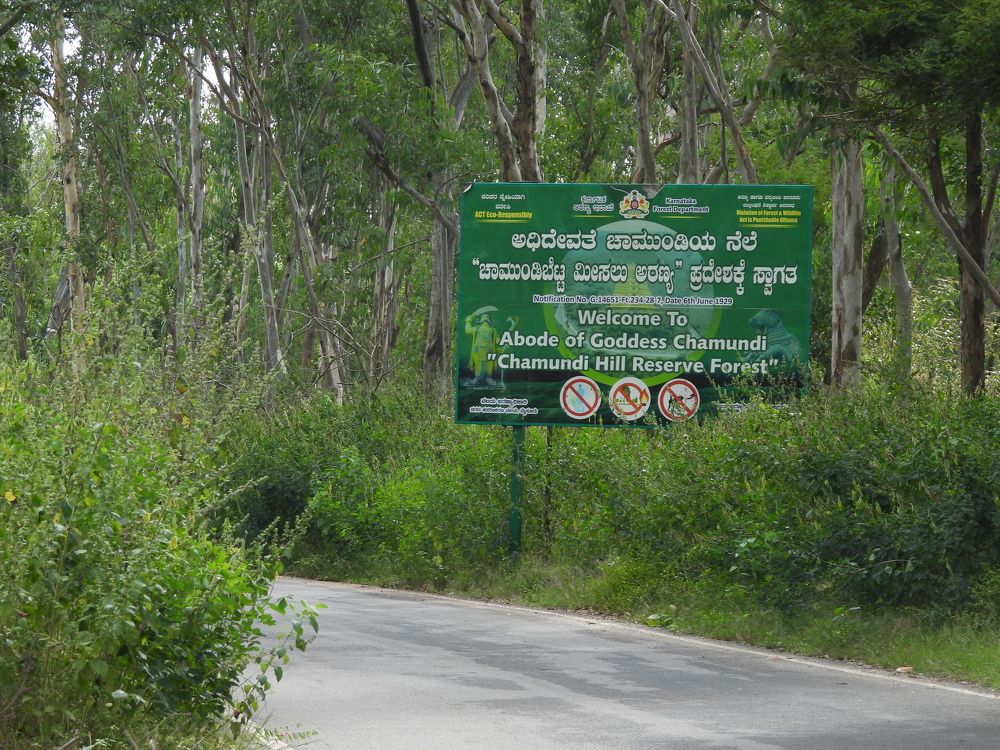 Entrance to the hii and hill side