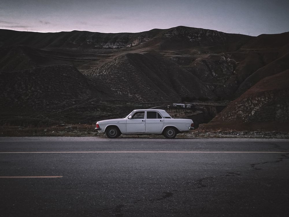 The legend car in mountains of Dagestan