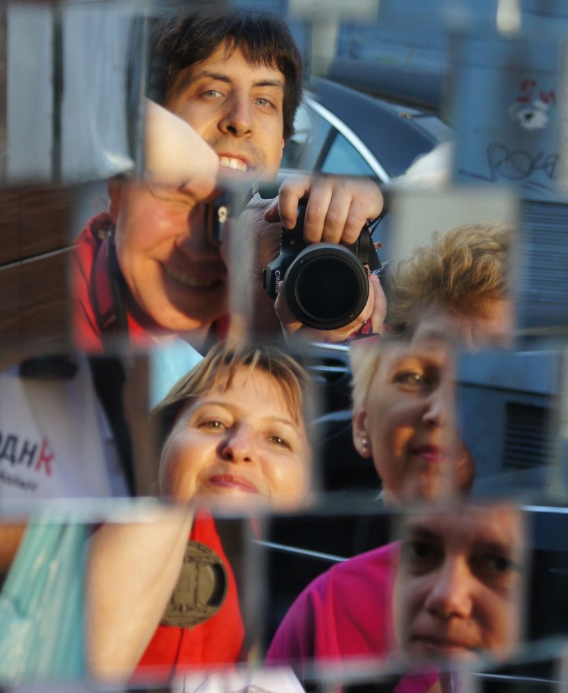 Отражение фотографов