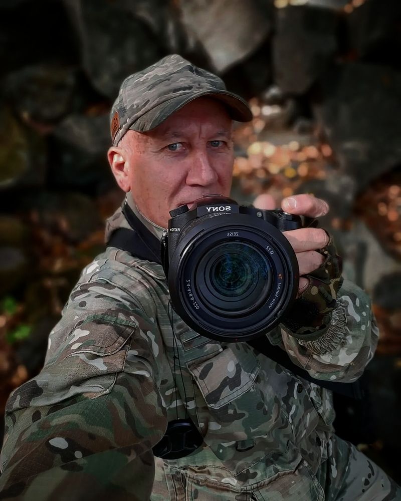 На фотоохоте.