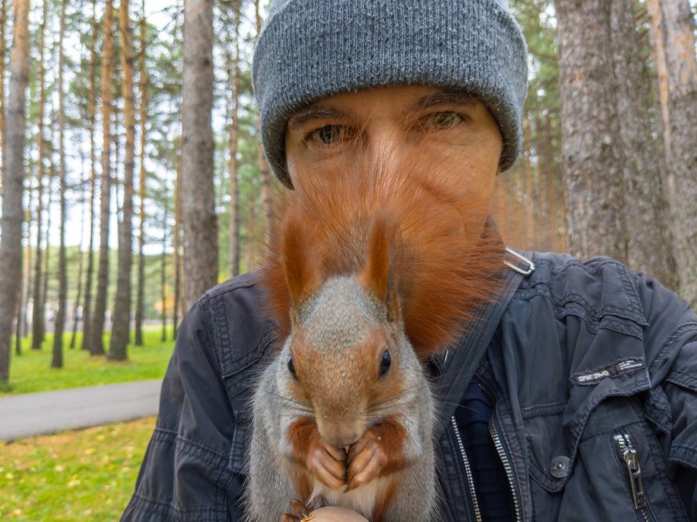 Селфи с белкой