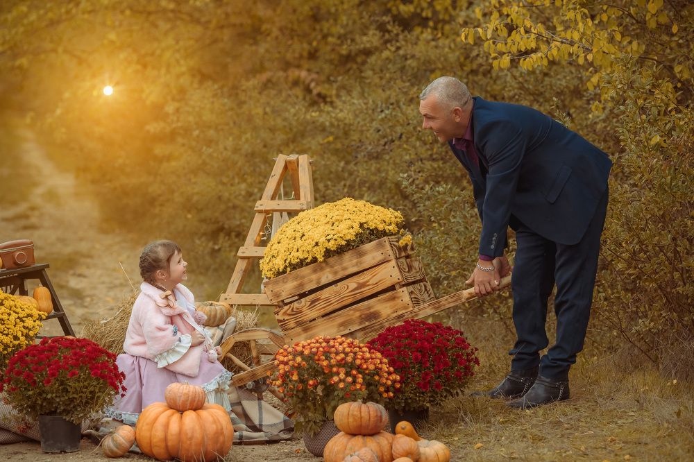 Тачка цветов для моей принцессы