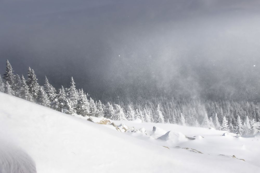 Метель в горах
