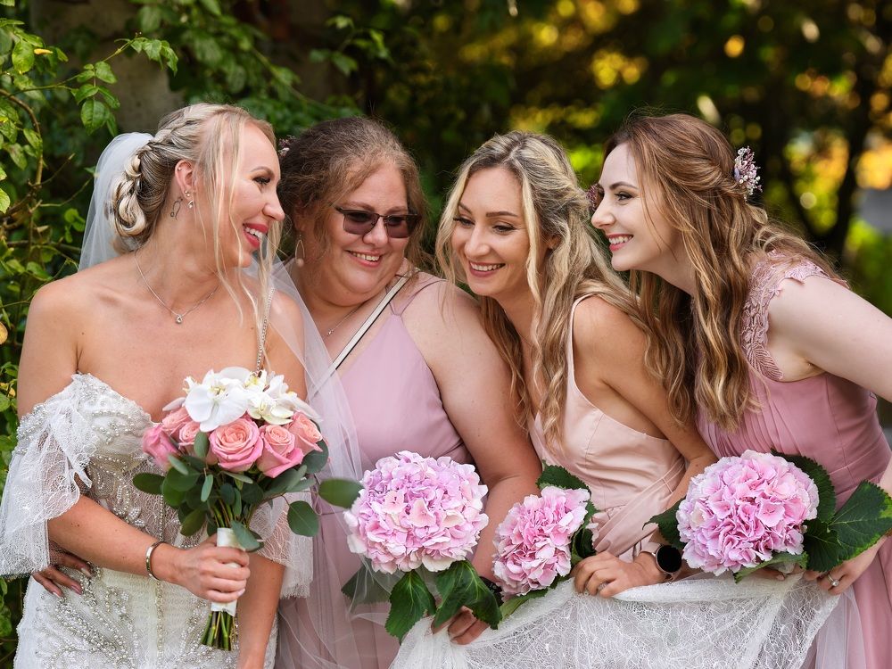 Girlfriends from childhood.