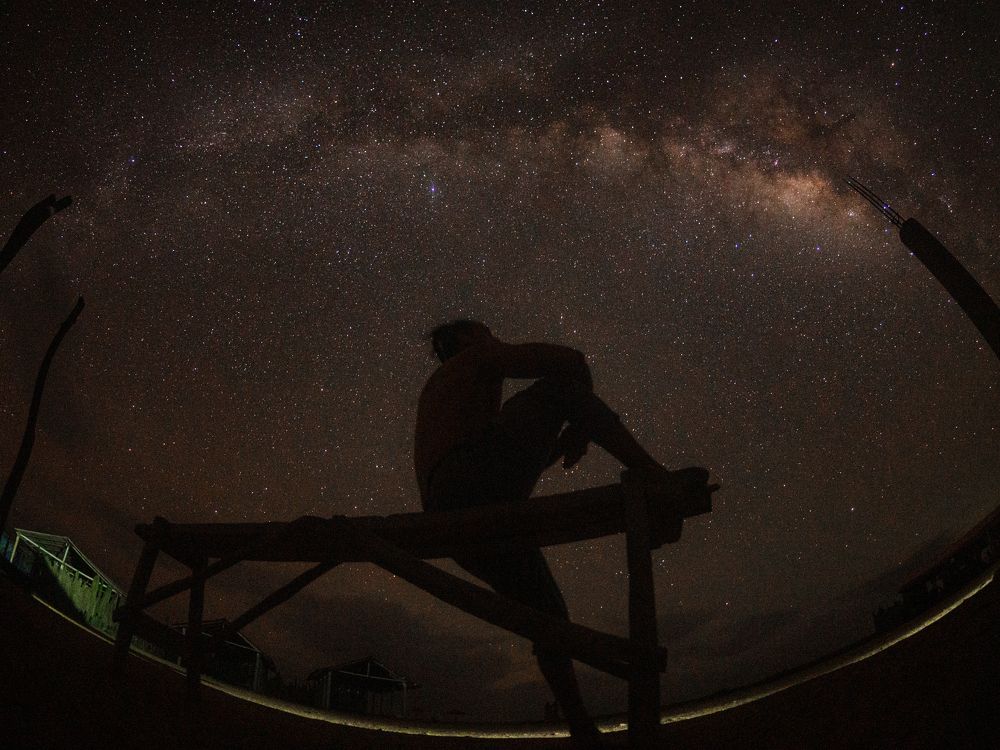 La via lactea al norte de Colombia